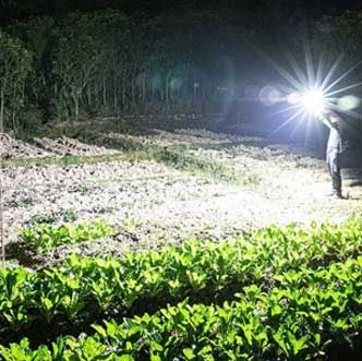 Versatile High Power Led Flashlight With Power Bank and Window Hammer