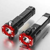 Versatile High Power Led Flashlight With Power Bank and Window Hammer