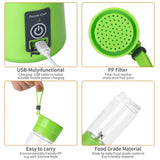 Juicer Blender 6 Blades USB Portable 380ml Mini Fruit Bottle Juicer Blender