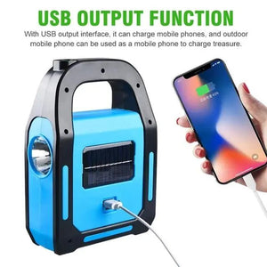 LED WORK LAMP USB RECHARGEABLE PORTABLE SOLAR LANTERN EMERGENCY & OUTDOOR TENT HIKING CAMPING LIGHTS