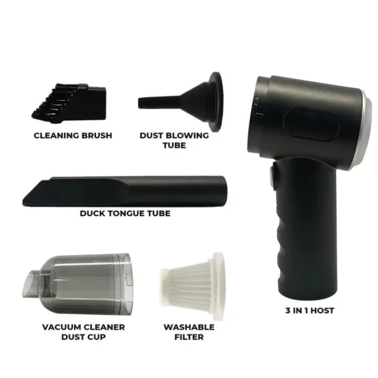 Wireless Car Vaccum Cleaner USB Charging