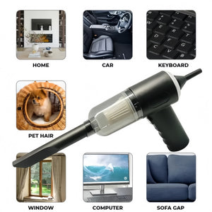 Wireless Car Vaccum Cleaner USB Charging