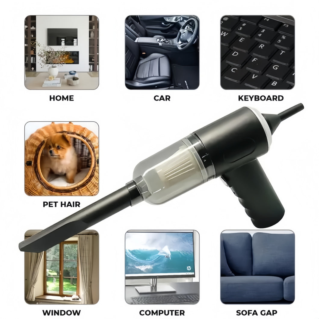 Wireless Car Vaccum Cleaner USB Charging