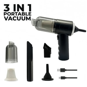 Wireless Car Vaccum Cleaner USB Charging