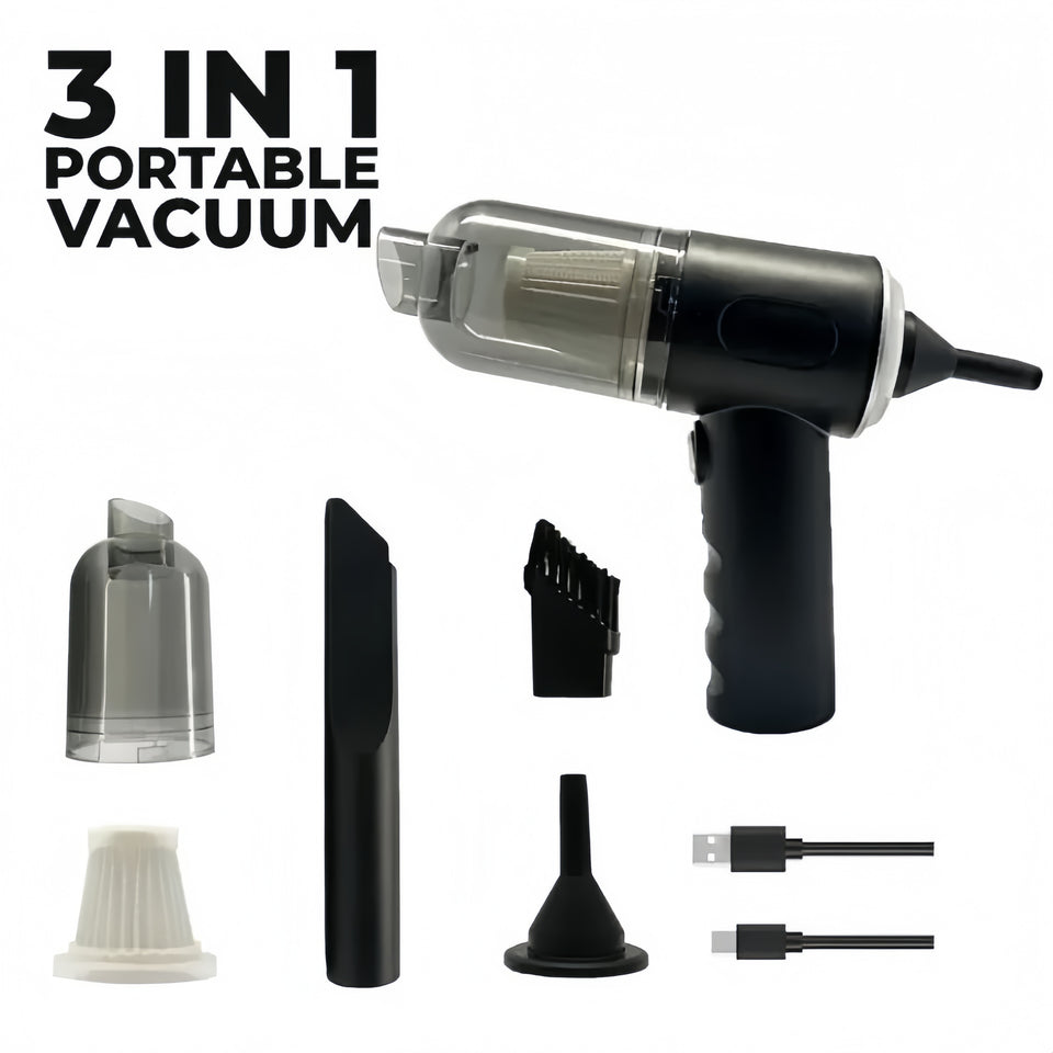 Wireless Car Vaccum Cleaner USB Charging